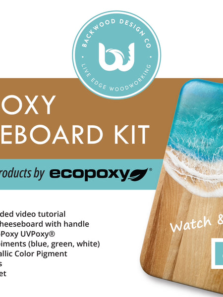 DIY Epoxy Cheeseboard Kit - Coastal Vibes - Single Kit