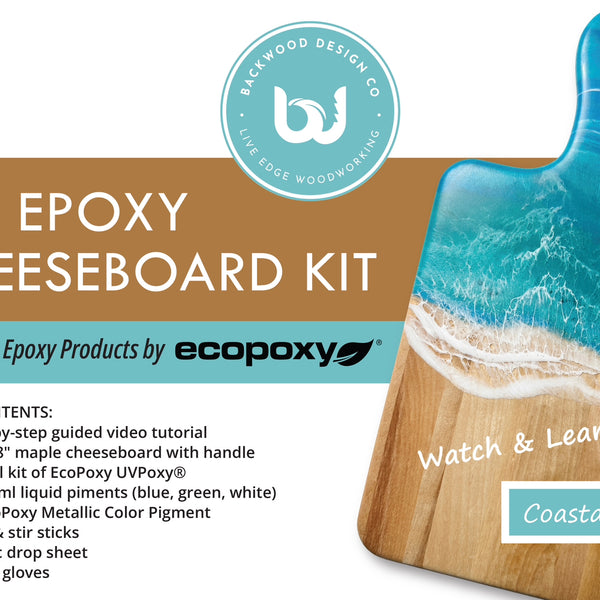 DIY Epoxy Cheeseboard Kit - Coastal Vibes - Single Kit